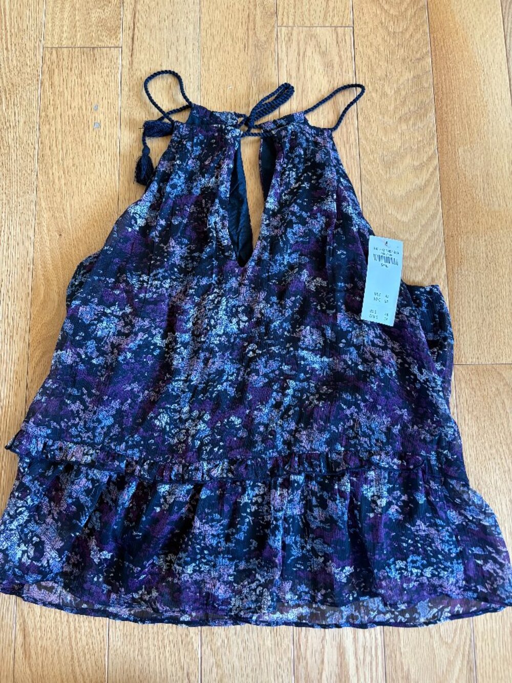 Abercrombie & Fitch Ruffled Tie Halter Top